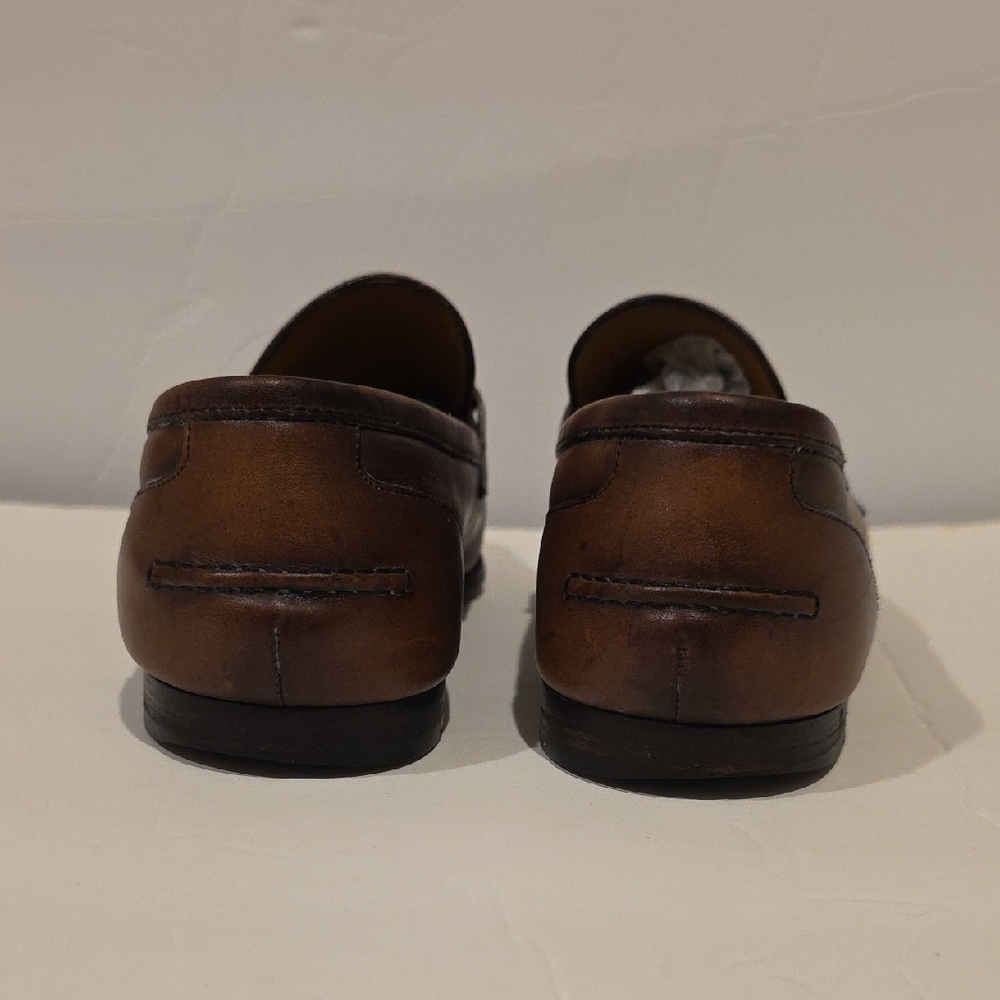 Gucci Brown Leather Horsebit Loafers Uk 6.5 - Picture 8 of 12